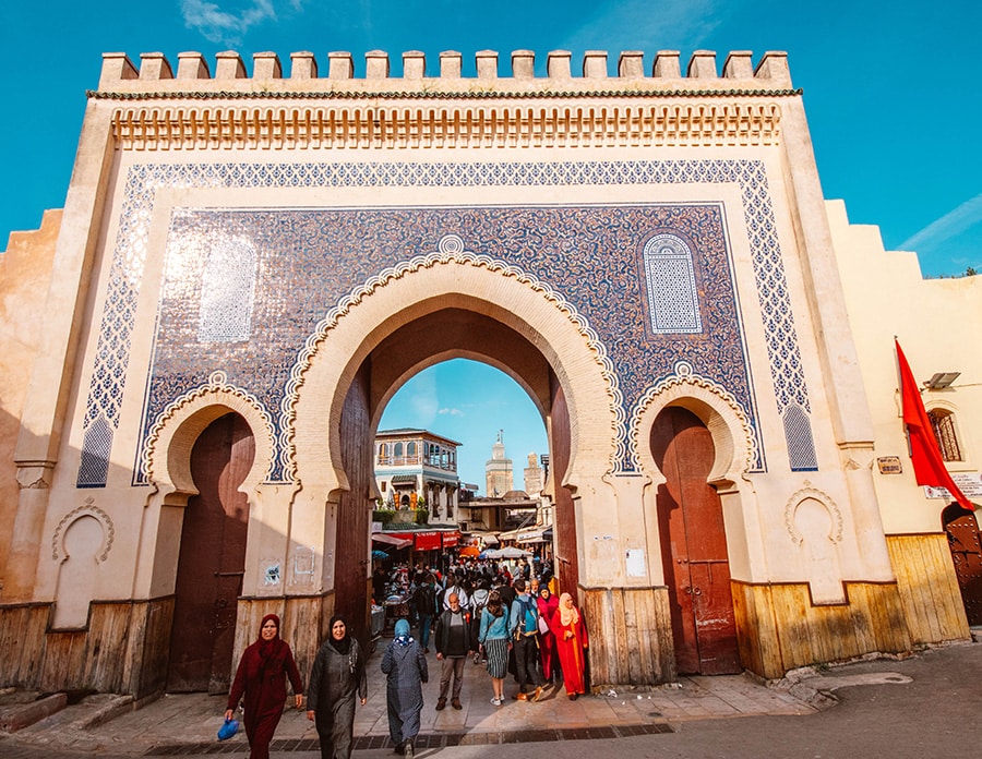 Entrance way into Fez medina