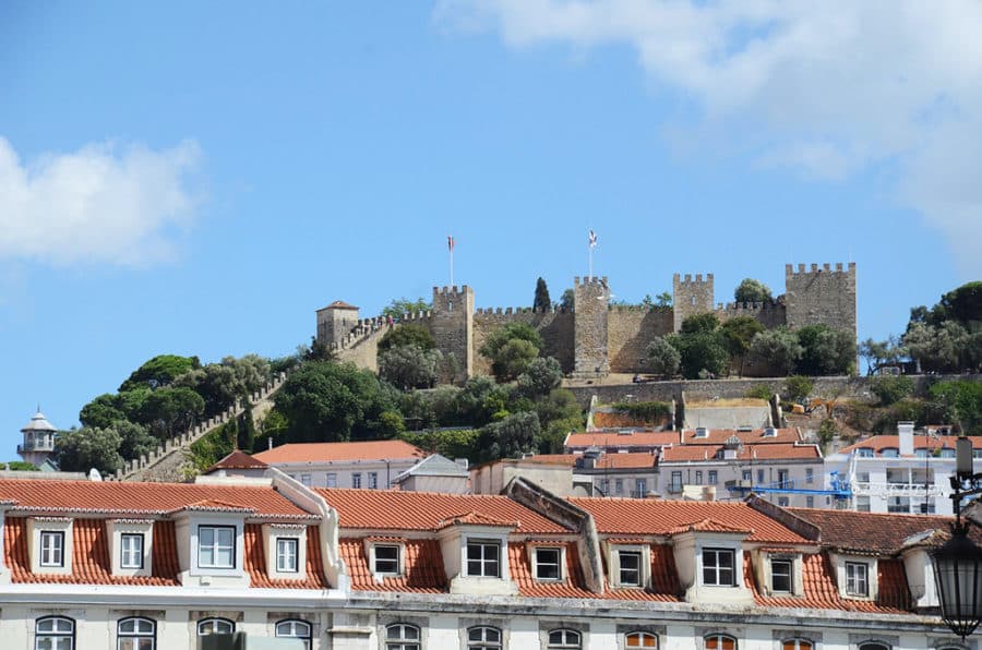 Visit the historic Sao Jorge Castle in Lisbon Portugal