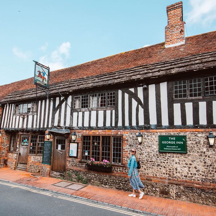 Exploring the beautiful medieval village of Alfriston in East Sussex