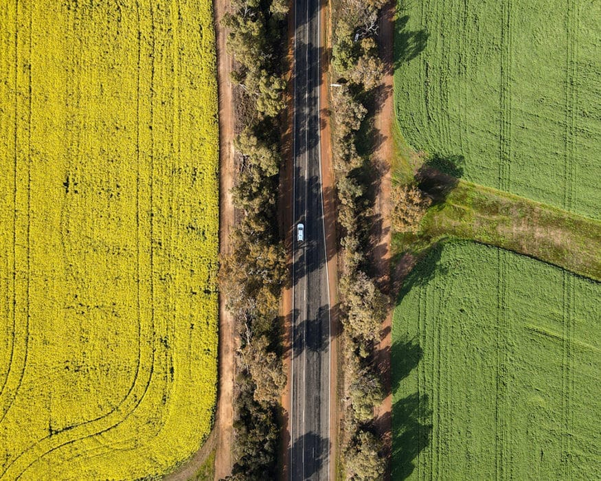 Driving from Perth to Exmouth Western Australia