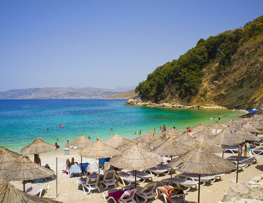 The gorgeous Monastery Beach near Saranda