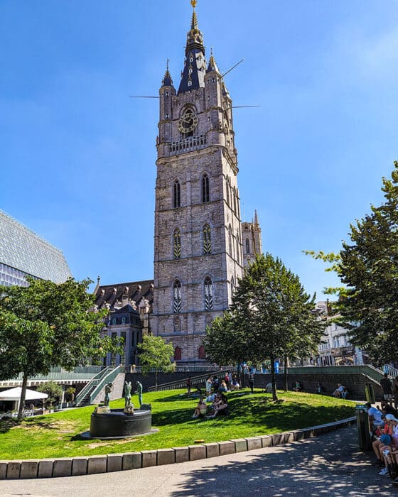 Climb to the top of the Belfry Tower on your 1-day Ghent Itinerary