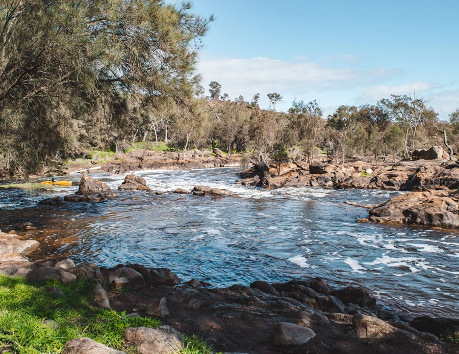 Bells Rapids, one of the best places to go for a hike in Perth