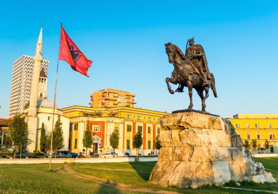 Tirana is the capital and a popular place to visit in Albania