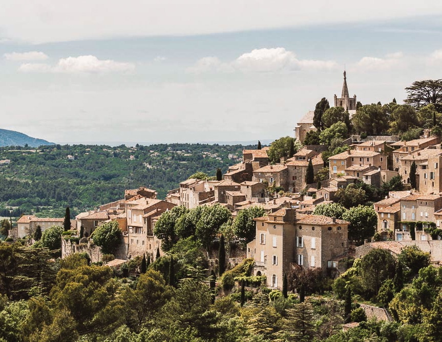 The charming small town of Bonnieux, Provence France