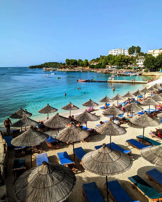 Beach in Ksamil Albania