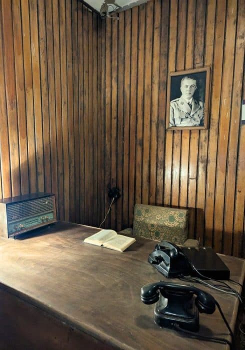 Enver Hoxha's office Bun'kArt 1 Tirana