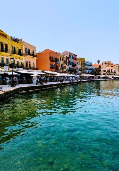 Restaurants at Chania harbour 