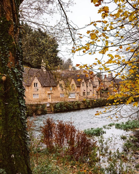 Beautiful little cottages in the Cotswolds village of Bibury