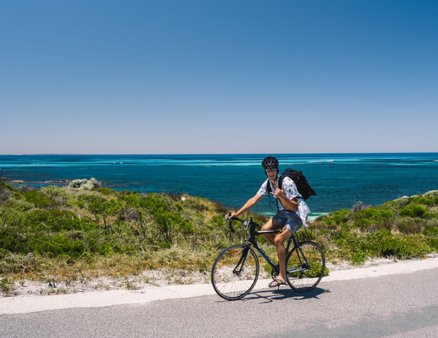 Cycling around Rottnest Island, WA