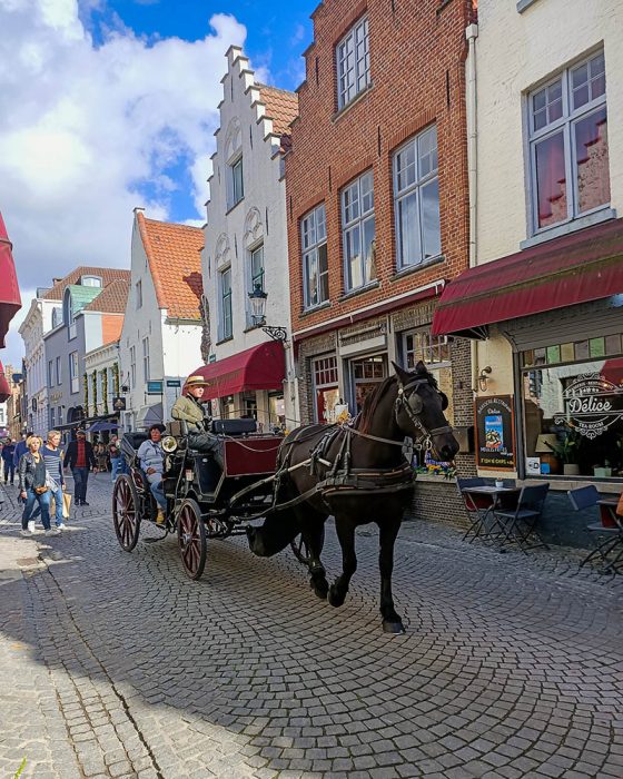 Horse-drawn carriage rides Bruges
