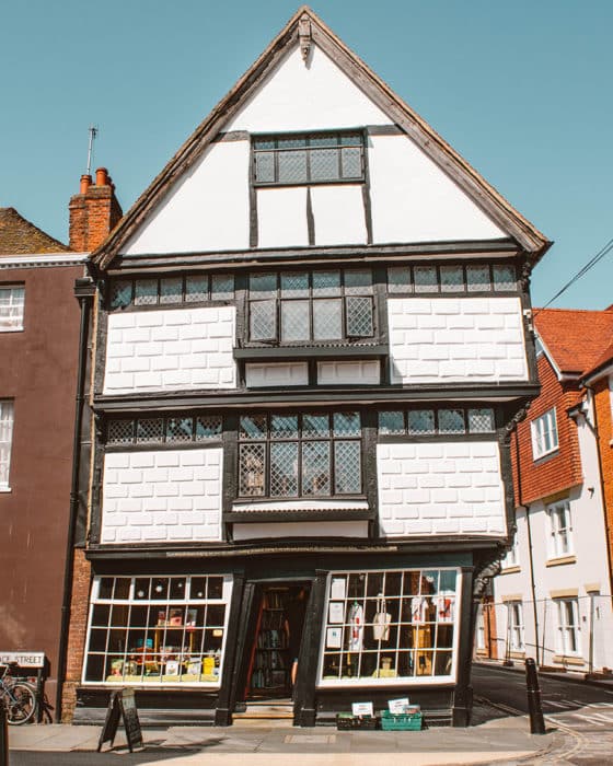 Make sure to stop at the crooked house while on a day trip to Canterbury