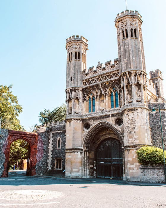 Entrance to St Augustines Abbey on a Day Trip to Canterbury