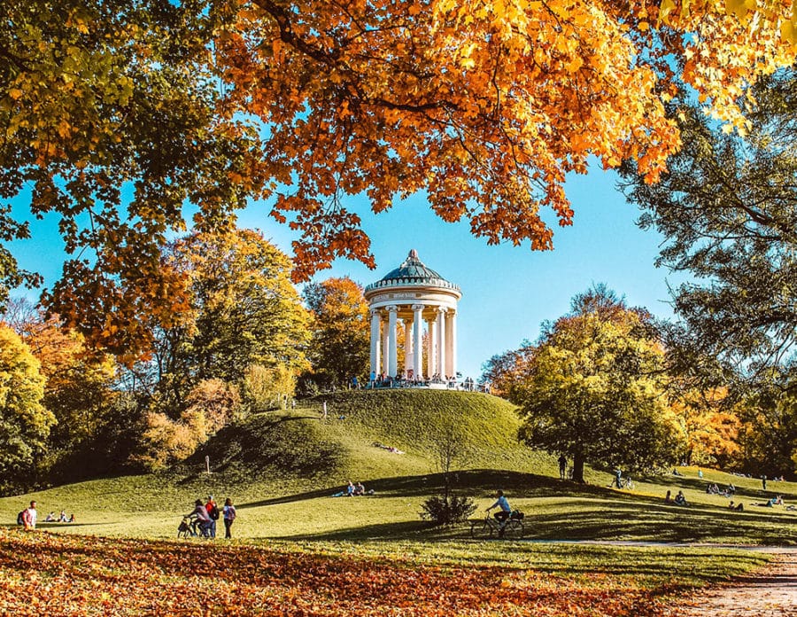 Take a stroll through the Englischer Garten on your 2 days in Munich