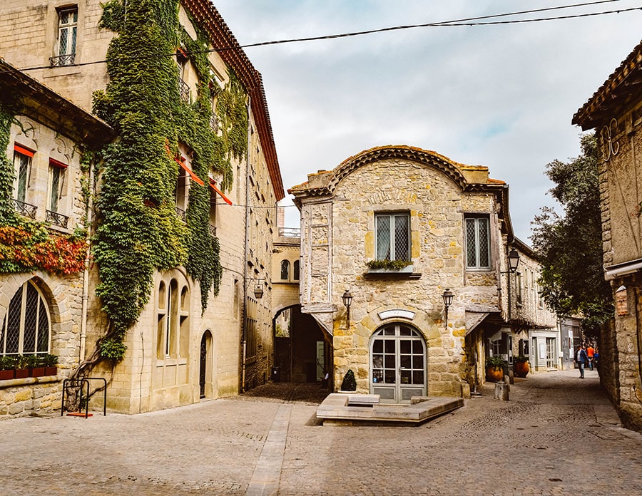 The charming streets of Carcassonne, France