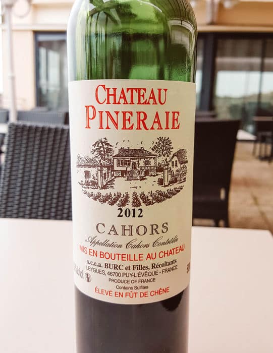 Cahors Malbec Wine Bottle