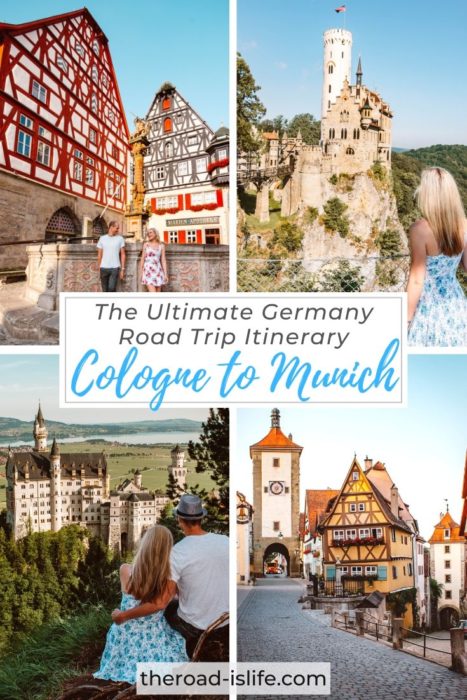 The ultimate one week road trip in southern Germany featuring epic castles, fairy tale villages and famous beer halls! This Germany road trip itinerary starts in Cologne and finishes up in Munich taking you through some of Bavaria's very best highlights. #bavaria #neuschwanstein #burgeltz #munich #roadtrip #germany