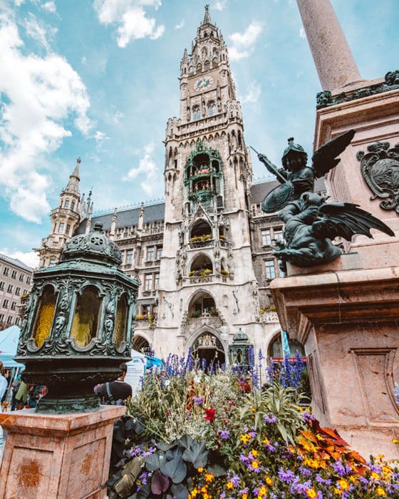 Exploring the Marienplatz in Munich