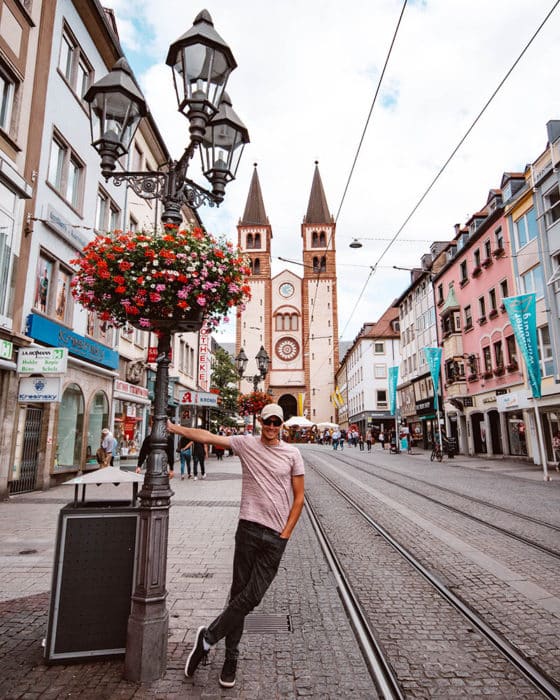 Strolling through the pretty streets of Würzburg