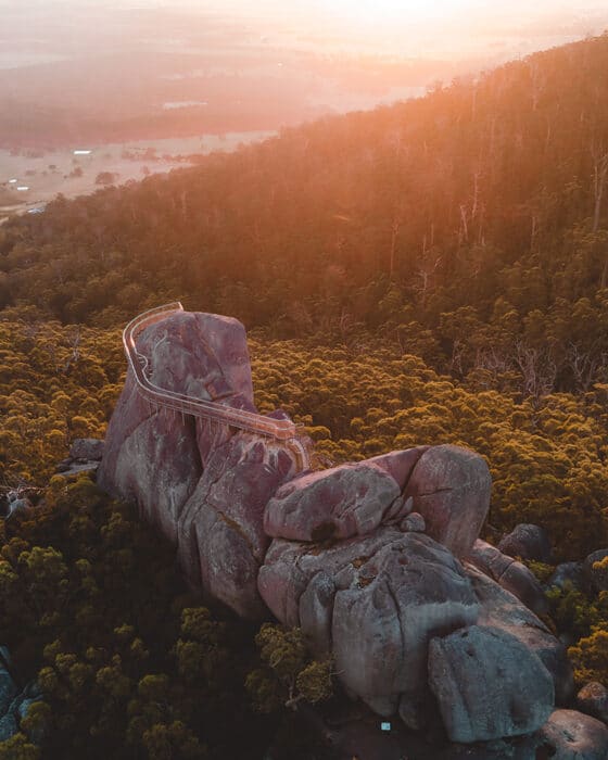 Sunset at Granite Skywalk, Porongurup National Park