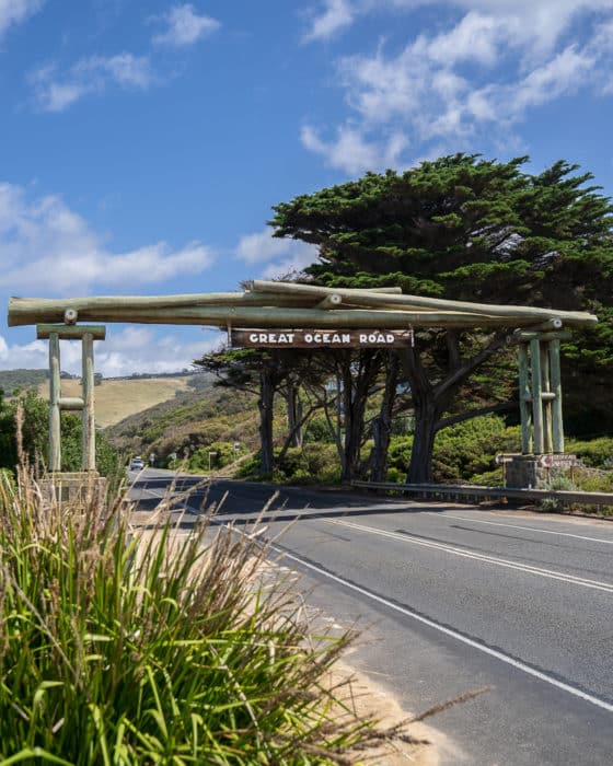 great ocean road sign