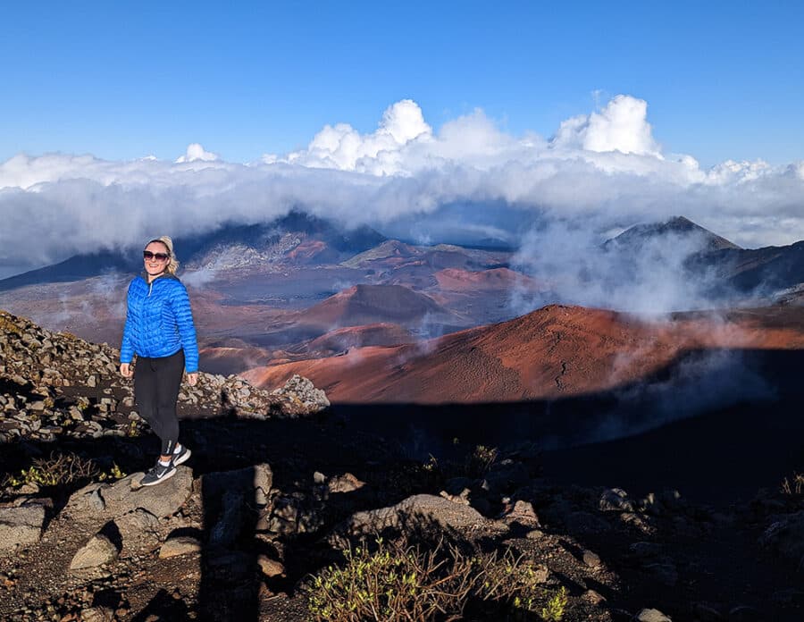 Haleakala Crater before sunset
