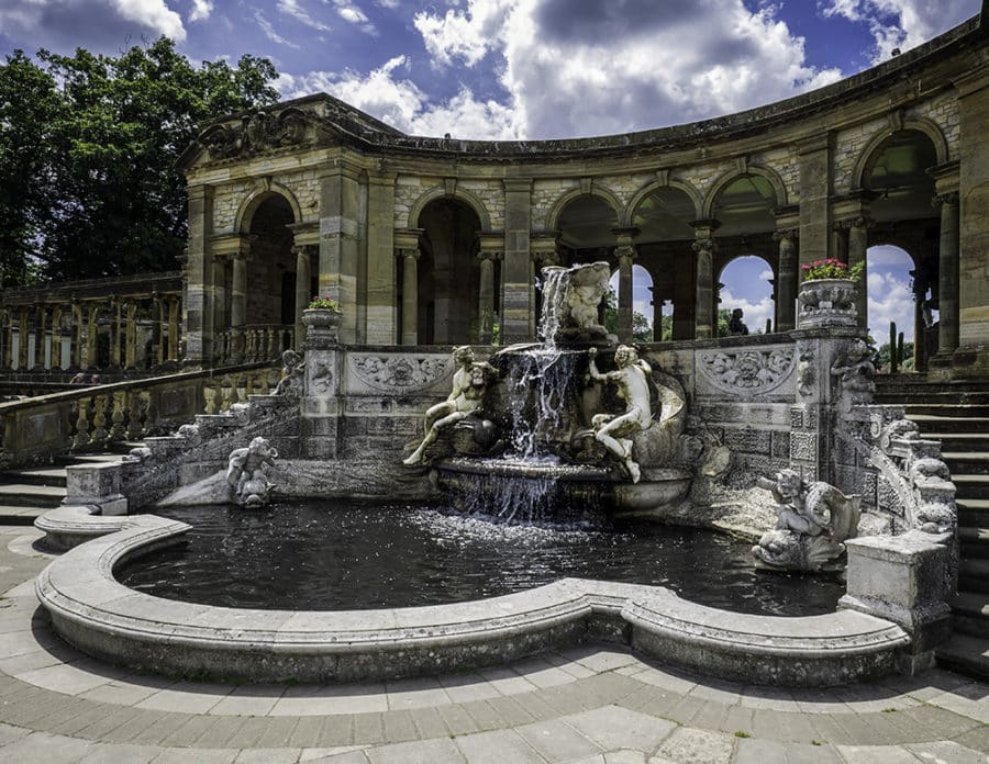 Lovely fountains of the Italian Gardens at Hever Castle
