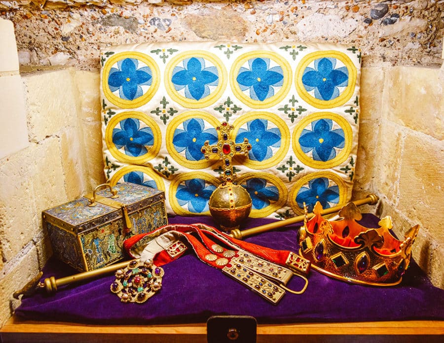 King Henry II's orb and sceptre