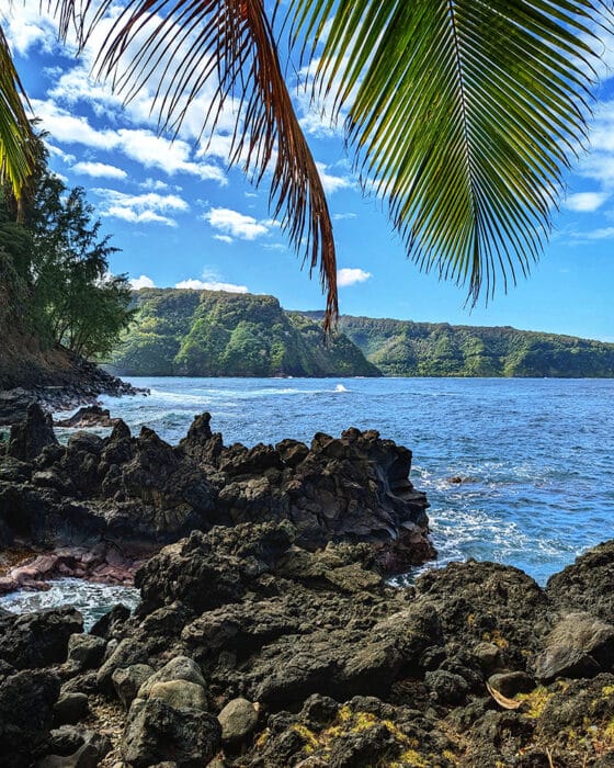 Beautiful scenery at Keanae Peninsula