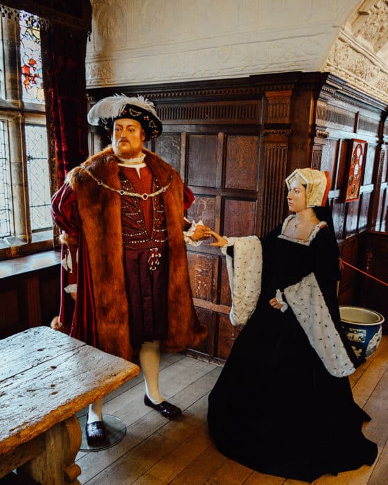 King Henry VIII and Anne Boleyn at Hever Castle