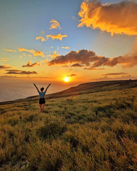 Lahaina Pali Trail Sunset, Maui
