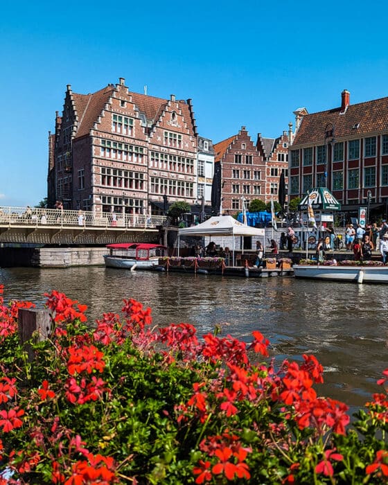 Canal in Ghent, Belgium