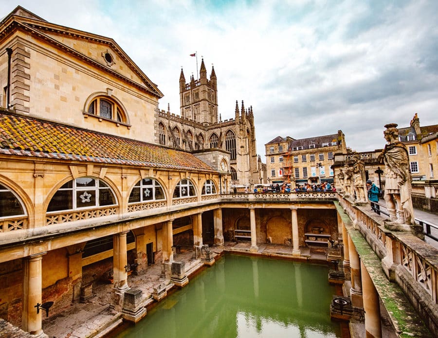 Visiting the Roman Baths on a London to Bath day trip