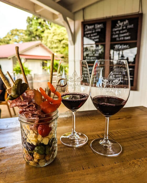 Wine tasting at MauiWine