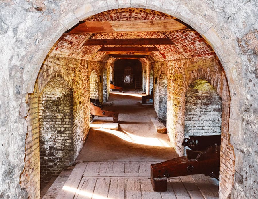 Inside the medieval tunnels at Dover Castle