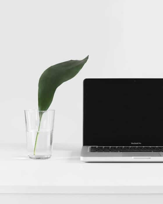 A minimalist workspace