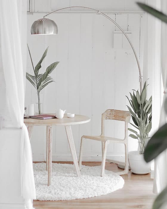 A minimalist living space