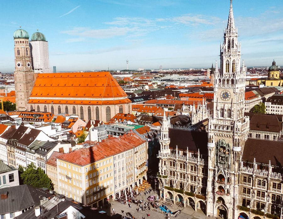 See the beautiful views over Marienplatz Square on your 2 days in Munich