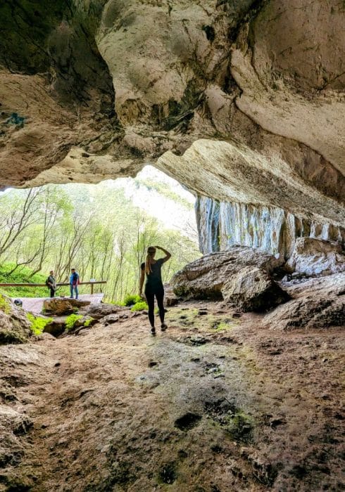 Hiking in Pëllumbas Cave on a day trip from Tirana