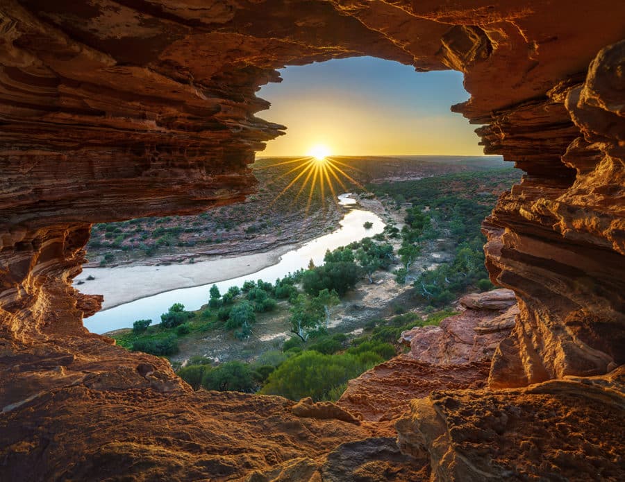 Sunrise at Nature's Window Kalbarri