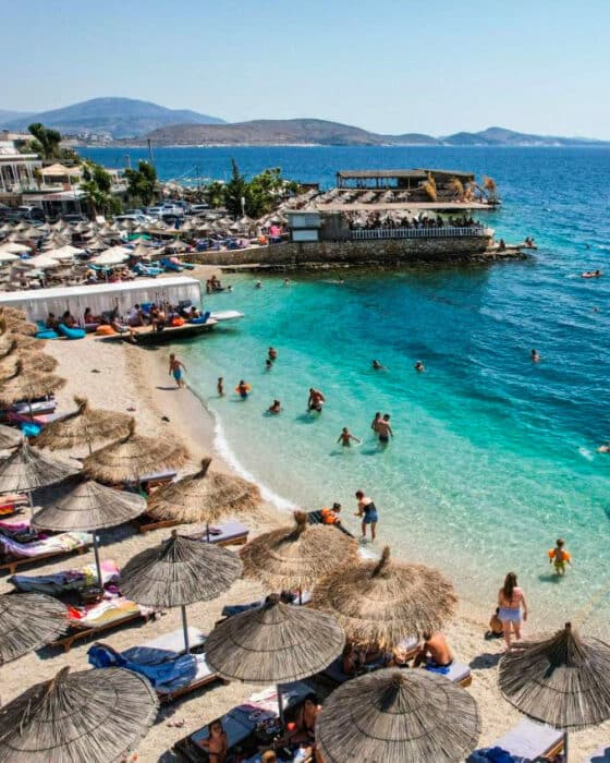 Era Beach in Saranda, Albania