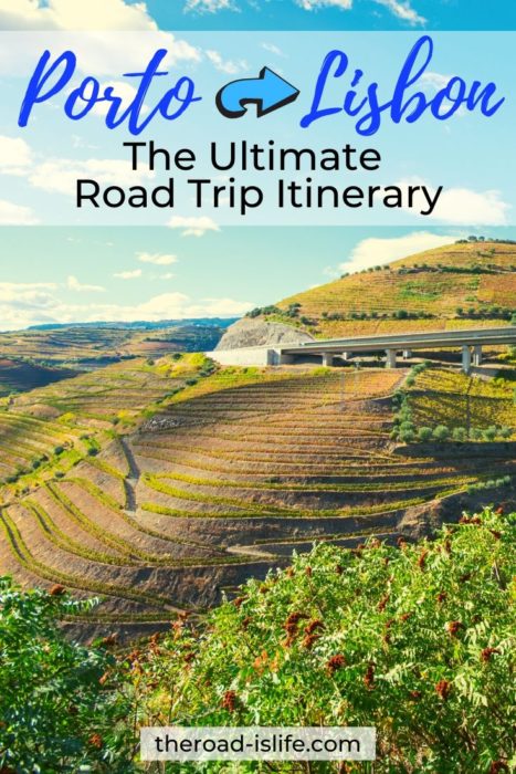 Starting in Porto and finishing up in Lisbon. This bucket list Portugal road trip itinerary will take you through medieval villages, an awe-inspiring wine valley, vibrant cities and epic castles. What are you waiting for?#roadtrip #europe #portugal #dourovalley #wineregion #lisbon #porto #roadtripportugal #visitiportugal