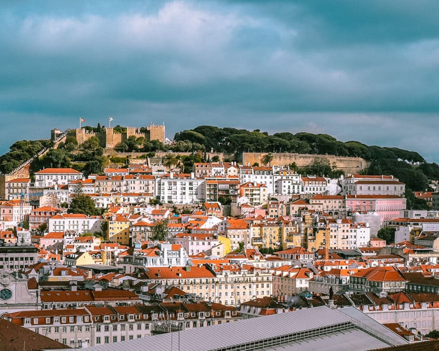 Viewpoint in Lisbon, Portugal