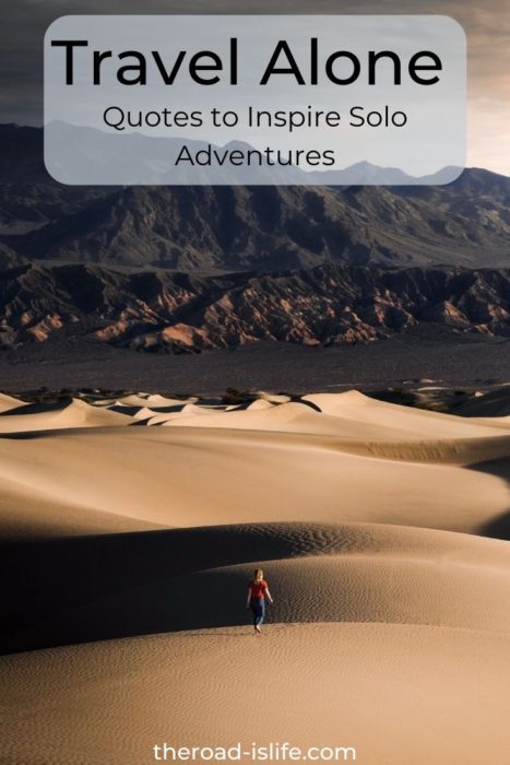 Discover some serious solo travel inspiration with this collection of epic quotes that are guaranteed to fuel your wanderlust. Solo travel can be scary, exciting and challenging all at once. Find all the inspiration you need to take the leap into solo travel right here! #travelalone #solotravel #travelquotes #quotes #inspiration #travelinspiration