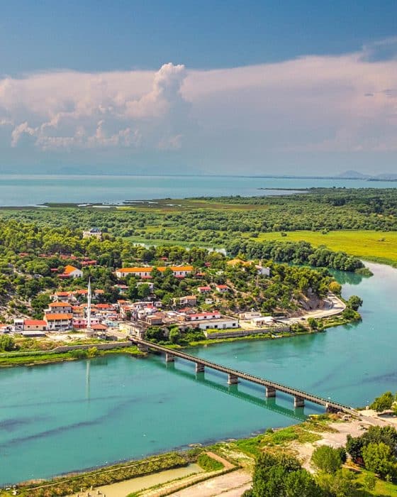 View from Rozafa Castle, Shkoder