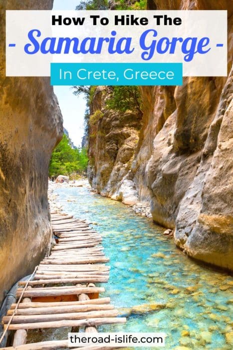 Hiking in Crete's Samaria Gorge