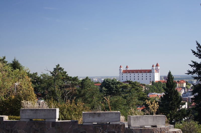 View from the Slavin Memorial