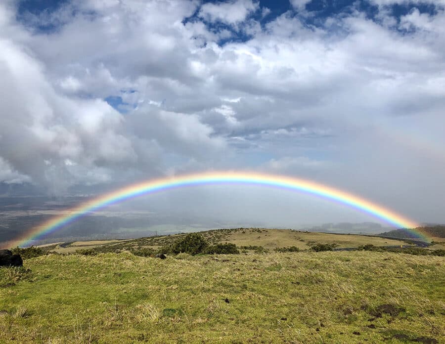Rainbow on the Haleakala Highway