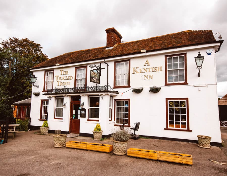 The Tickeld Trout Pub in Wye