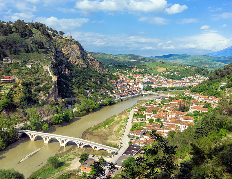 The beautiful town of Berat, Albania